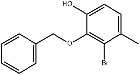 Phenol, 3-bromo-4-methyl-2-(phenylmethoxy)- Structure