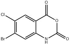 7-Bromo-6-chloro-2H-benzo[d][1,3]oxazine-2,4(1H)-dione Structure