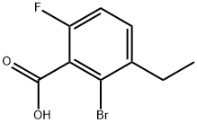 Benzoic acid, 2-bromo-3-ethyl-6-fluoro- Structure