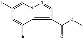 methyl 4-bromo-6-fluoropyrazolo[1,5-a]pyridine-3-carboxylate Structure