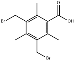 3,5-bis(bromomethyl)-2,4,6-trimethylbenzoic acid Structure