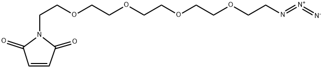 Mal-PEG5-azide Structure