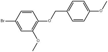 4-Bromo-2-methoxy-1-[(4-methoxyphenyl)methoxy]benzene Structure