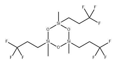 (3,3,3-트리플루오로프로필)메틸환실록산 구조식 이미지