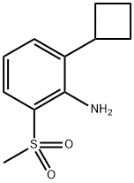 2-cyclobutyl-6-(methylsulfonyl)aniline Structure