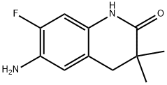 6-Amino-7-fluoro-3,3-dimethyl-3,4-dihydroquinolin-2(1H)-one Structure