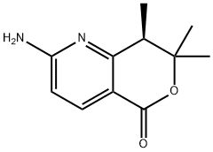 (R)-2-Amino-7,7,8-trimethyl-7,8-dihydro-5H-pyrano[4,3-b]pyridin-5-one Structure