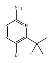 5-Bromo-6-(2-fluoropropan-2-yl)pyridin-2-amine Structure