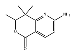 2-Amino-7,8,8-trimethyl-7,8-dihydro-5H-pyrano[4,3-b]pyridin-5-one Structure