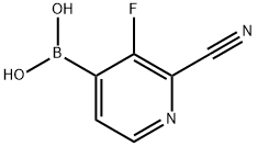 B-(2-Cyano-3-fluoro-4-pyridinyl)boronic acid 구조식 이미지