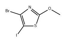 4-Bromo-5-iodo-2-methoxythiazole Structure