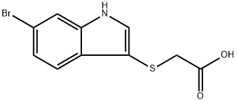 2-((6-Bromo-1H-indol-3-yl)thio)acetic acid Structure