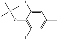 1,3-Diiodo-5-methyl-2-[(trimethylsilyl)oxy]benzene Structure