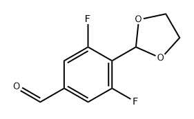 4-(1,3-dioxolan-2-yl)-3,5-difluoroBenzaldehyde Structure