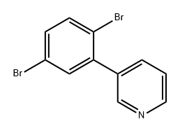 3-(2,5-Dibromophenyl)pyridine Structure