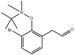 2-(3-Bromo-2-((tert-butyldimethylsilyl)oxy)phenyl)acetaldehyde Structure