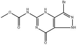 Methyl (3-bromo-7-oxo-6,7-dihydro-1H-pyrazolo[4,3-d]pyrimidin-5-yl)carbamate Structure