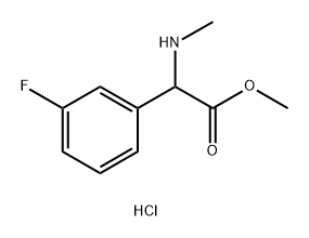 methyl 2-(3-fluorophenyl)-2-(methylamino)acetate hydrochloride Structure