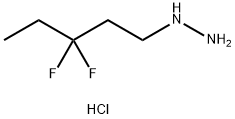 (3,3-difluoropentyl)hydrazine dihydrochloride Structure