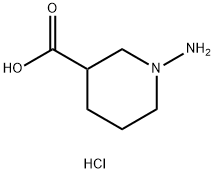 1-aminopiperidine-3-carboxylic acid hydrochloride Structure