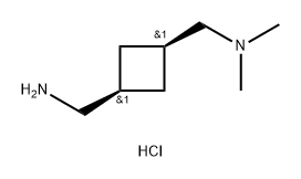 1-[(1s,3s)-3-[(dimethylamino)methyl]cyclobutyl]methanamine dihydrochloride, cis 구조식 이미지