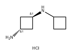 rac-(1r,3r)-N1-cyclobutylcyclobutane-1,3-diamine dihydrochloride, trans Structure