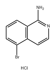 5-bromoisoquinolin-1-amine hydrochloride Structure