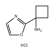 1-(1,3-oxazol-2-yl)cyclobutan-1-amine hydrochloride Structure