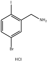 (5-BROMO-2-IODOPHENYL)METHANAMINE HYDROCHLORIDE Structure