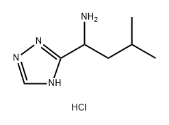 1H-1,2,4-Triazole-5-methanamine, α-(2-methylpropyl)-, hydrochloride (1:1) 구조식 이미지