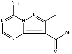 4-amino-7-methylpyrazolo[1,5-a][1,3,5]triazine-8-carboxylic acid 구조식 이미지