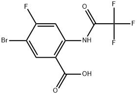 5-Bromo-4-fluoro-2-(2,2,2-trifluoroacetyl)aminobenzoic acid Structure
