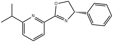 2-[(4S)-4,5-Dihydro-4-phenyl-2-oxazolyl]-6-(1-methylethyl)pyridine Structure