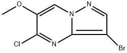 3-Bromo-5-chloro-6-methoxypyrazolo[1,5-a]pyrimidine Structure