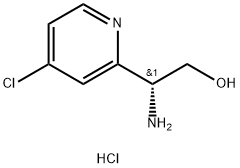 2-Pyridineethanol, β-amino-4-chloro-, hydrochloride (1:2), (βR)- Structure