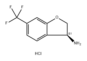 (S)-6-(Trifluoromethyl)-2,3-dihydrobenzofuran-3-amine hydrochloride Structure