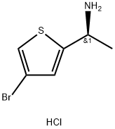 2-Thiophenemethanamine, 4-bromo-α-methyl-, hydrochloride (1:1), (αS)- 구조식 이미지