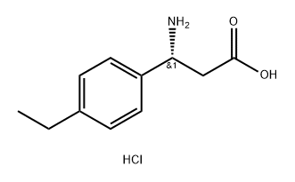 (R)-3-Amino-3-(4-ethylphenyl)propanoic acid hydrochloride Structure