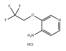 4-Pyridinamine, 3-(2,2,2-trifluoroethoxy)-, hydrochloride (1:1) Structure