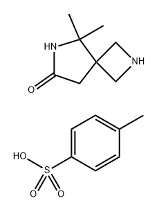 2,6-Diazaspiro[3.4]octan-7-one, 5,5-dimethyl-, compd. with 4-methylbenzenesulfonate (1:1) 구조식 이미지