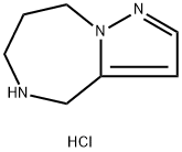 4H-Pyrazolo[1,5-a][1,4]diazepine, 5,6,7,8-tetrahydro-, hydrochloride (1:2) Structure