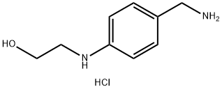 Ethanol, 2-[[4-(aminomethyl)phenyl]amino]-, hydrochloride (1:1) Structure