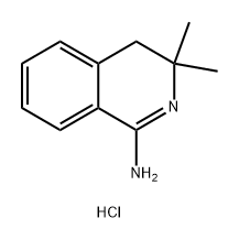 1-Isoquinolinamine, 3,4-dihydro-3,3-dimethyl-, hydrochloride (1:1) Structure