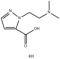 1H-Pyrazole-5-carboxylic acid, 1-[2-(dimethylamino)ethyl]-, potassium salt (1:1) Structure