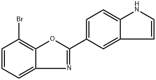 7-Bromo-2-(1H-indol-5-yl)benzo[d]oxazole Structure