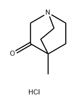 4-methyl-1-azabicyclo[2.2.2]octan-3-one hydrochloride Structure