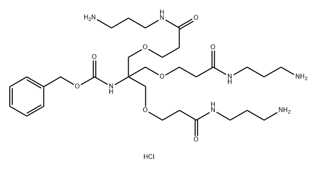 CBZ-TRIS-ACRYLATE-Diaminopropane HCL Structure