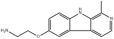 2-((1-Methyl-9H-pyrido[3,4-b]indol-6-yl)oxy)ethan-1-amine Structure