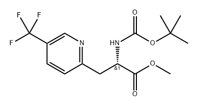 methyl (S)-2-((tert-butoxycarbonyl)amino)-3-(5-(trifluoromethyl)pyridin-2-yl)propanoate Structure