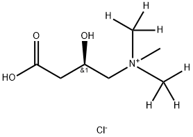 1-Propanaminium, 3-carboxy-2-hydroxy-N,N,N-tri(methyl-d3)-, chloride (1:1), (2R)- Structure